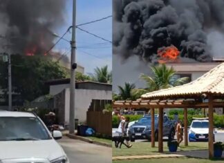Incêndio Atinge Casa Em Condomínio De Luxo Em Guarajuba