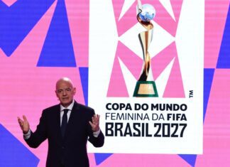 Fifa lança marca da Copa Feminina 2027 em evento no Rio de Janeiro Fifa lança marca da Copa Feminina 2027 em evento no Rio de Janeiro