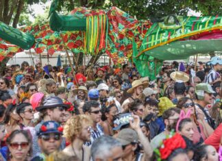 Calango Careta faz carnaval de rua “raiz” no último dia de festa no DF Calango Careta faz carnaval de rua "raiz" no último dia de festa no DF