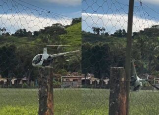 Helicóptero Perde Estabilidade Durante Pouso E Tomba Em Campo De Futebol Em Minas Gerais Helicóptero Perde Estabilidade Durante Pouso E Tomba Em Campo De Futebol Em Minas Gerais