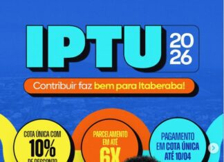 Prefeitura de Itaberaba lança IPTU 2026 com desconto e opções de parcelamento