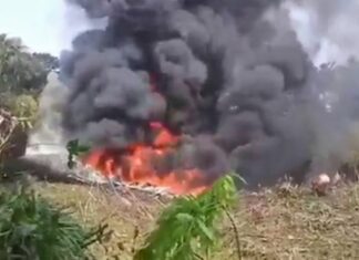 Chega a 66 número de mortos em queda de avião militar na Colômbia Chega a 66 número de mortos em queda de avião militar na Colômbia