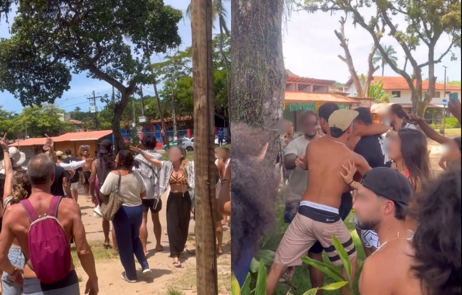 Protesto Pró-Palestina Termina Em Confronto Com Turistas Israelenses Em Ponto Protesto Pró-Palestina Termina Em Confronto Com Turistas Israelenses Em Ponto Turistico Baiano