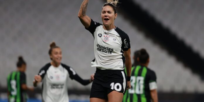 Sob o comando de Gabi Zanotti, Corinthians goleia América-MG Sob o comando de Gabi Zanotti, Corinthians goleia América-MG