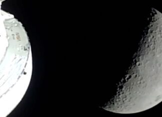 Missão lunar Artemis 2 bate recorde de distância da Terra Missão lunar Artemis 2 bate recorde de distância da Terra