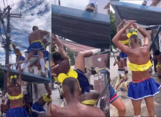 Estrutura De Ponto De ônibus Desaba Durante “baba De Saia” Em Salvador