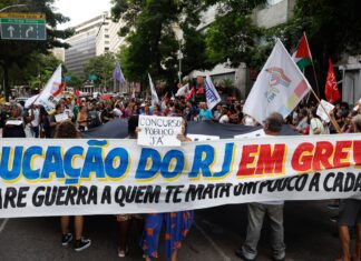Professores estaduais e municipais do Rio fazem paralisação de 24h