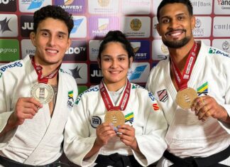 Brasil conquista sete medalhas no Grand Slam de Astana no Cazaquistão Brasil conquista sete medalhas no Grand Slam de Astana no Cazaquistão
