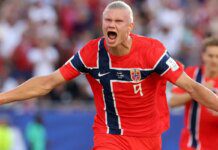 Noruega goleia Iraque em retorno à Copa; Haaland marcou dois gols Noruega goleia Iraque em retorno à Copa; Haaland marcou dois gols