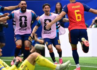 Merino decide outra vez, Espanha vai à semifinal e frustra sonho belga Merino decide outra vez, Espanha vai à semifinal e frustra sonho belga